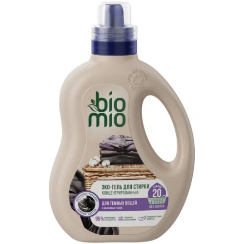 BIOMIO Bio гель д/стирки blacks&darks черных темных и джинсовых тканей 900мл